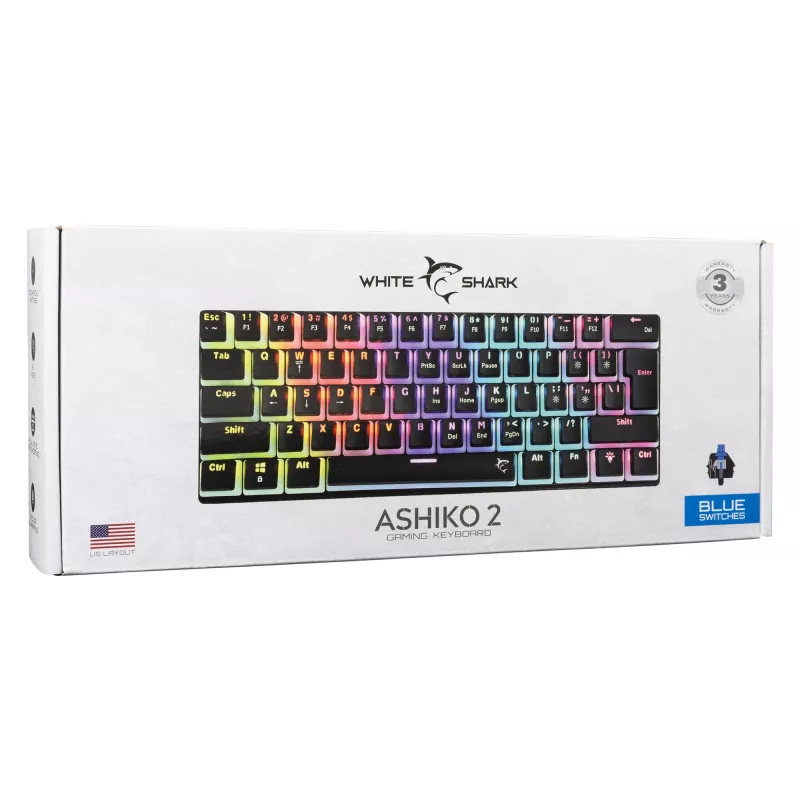 White Shark GK-2202 Ashiko 2 Negro/Azul US