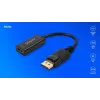 Adaptador Savio DisplayPort (M) v1.2 - HDMI A (F) v1.4, 4K, AK-62