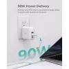 Cargador de pared ultrarrápido AUKEY PA-B6S blanco Omni a Mix GaN