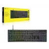 Corsair K55 CORE RGB Teclado Gaming USB QWERTZ Alemán Negro