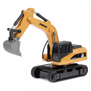 Excavadora modelo RC Amewi 22744 escala 1:64, motor eléctrico, LiPo 200 mAh, para niños a partir de 6 años