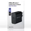 Cargador QOLTEC Super Quick PD 65W USB‑C Power Delivery 5–20V, 1x USB‑C, USB PD 3.0, conector macho Type-C, 65 W