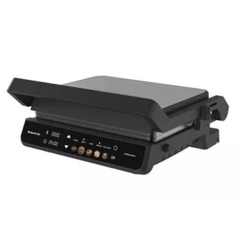 Parrilla eléctrica 2-en-1 Taurus Asteria Digital — 2000 W, termostato regulable, antiadherente, bandeja recogegrasas extraíble