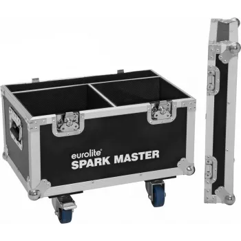 Flightcase Roadinger para 2x Spark Master con ruedas – maletín protector