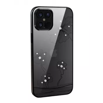 Funda protectora Devia Crystal Flora para iPhone 12 mini — negro