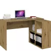 Tablero de escritorio de ordenador BIURKO PLUS ARTISAN, tablero rectangular recto, aglomerado, 1200×500×760 mm, color roble