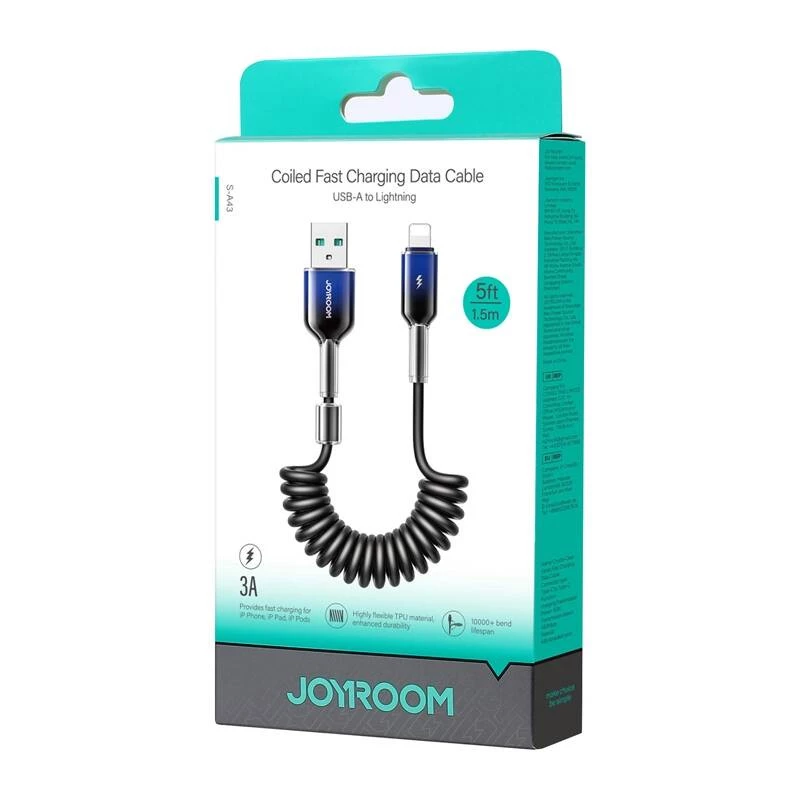 Cable USB-A a Lightning Joyroom S-A43 1,5 m negro