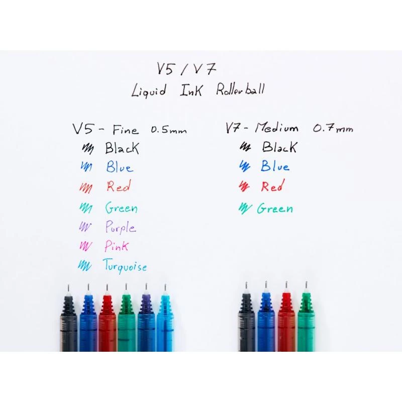 Pilot Hi-Tecpoint V5 BX-V5-L bolígrafo roller con capuchón, azul