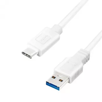 LogiLink cable USB USB 3.2 Gen1 (USB 3.0 / USB 3.1 Gen1) conector USB-A macho, conector USB-C macho 0,50 m blanco CU0173
