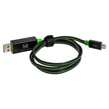 Cable USB RealPower A/Micro-USB B 0,75 m