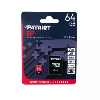 Patriot Memory PEF64GEP31MCX tarjeta de memoria 64 GB MicroSDXC Class 10