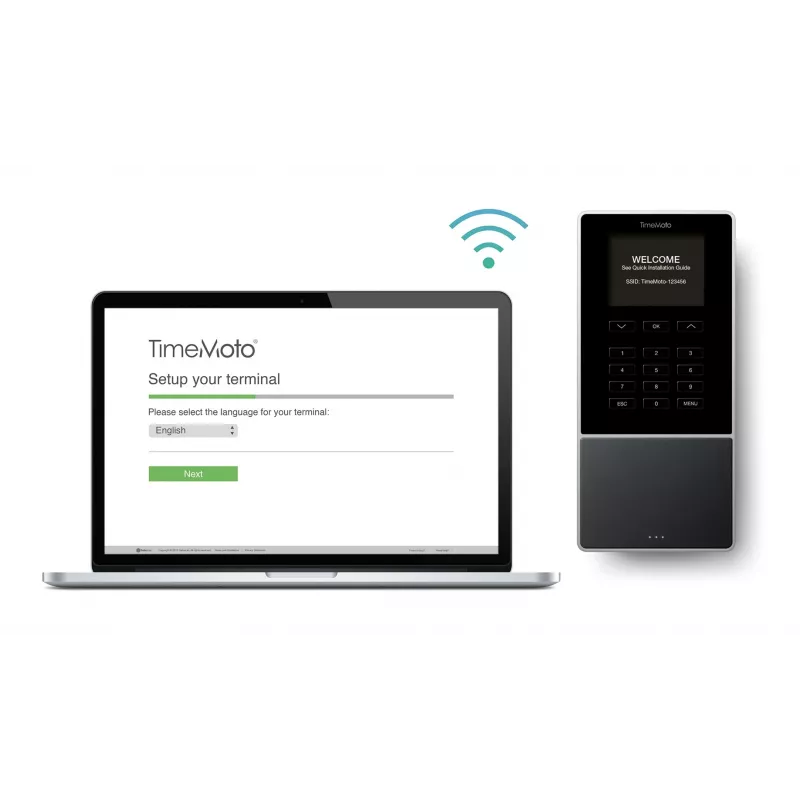 Terminal de control horario Safescan TM-616 negro — TFT de 2,8 pulgadas, dual-core 1 GHz, tarjeta de proximidad, Ethernet LAN, montaje en pared