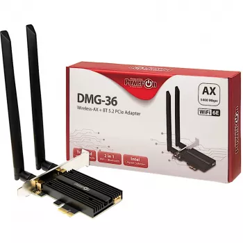 Tarjeta interna WLAN-Bluetooth Inter-Tech DMG-36 5400 Mbit/s Wi-Fi 6