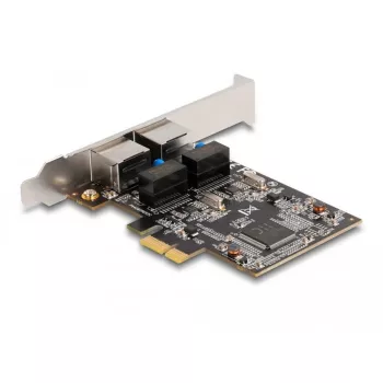 Delock tarjeta PCI Express x1 a 2 x RJ45 Gigabit LAN RTL8111 (88615)
