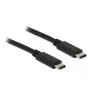 Cable USB DeLOCK 0,5 m USB 2.0 USB C negro