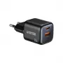 Cargador de pared Unitek P1128ABK01-EU – 2 puertos GaN USB‑C y USB‑A, 20W en total, negro