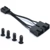 Fractal Design Venturi HP-12 PWM ventilador de caja 120 mm – negro