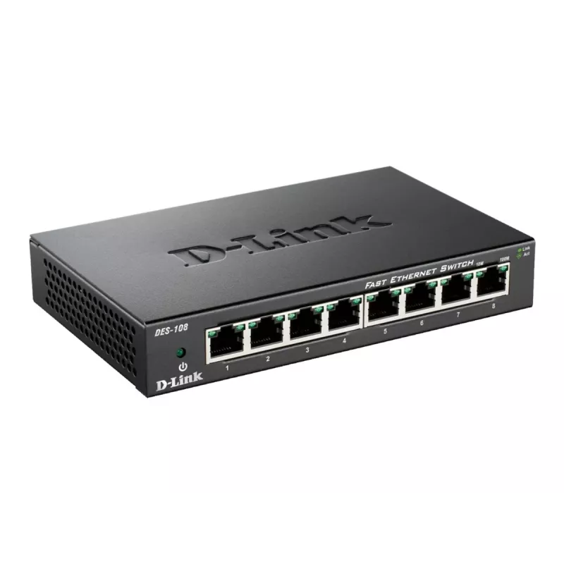 D-Link DES-108 negro