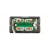 Caja de conexión Extralink CAT5E STP, barrel, conector, plateado