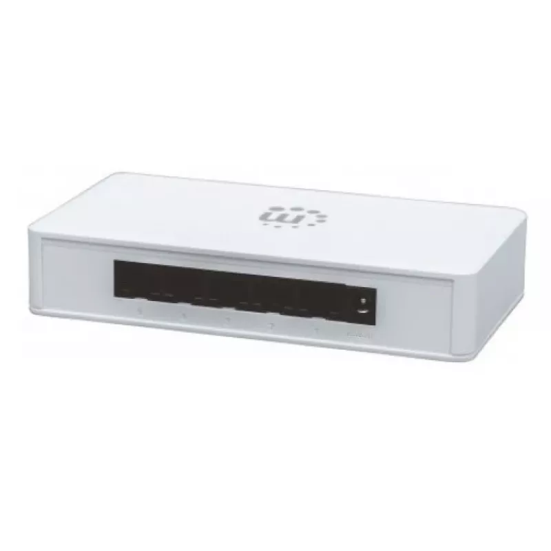 Manhattan Switch Gigabit Ethernet de 5 puertos, tamaño sobremesa, plástico, IEEE 802.3az (Energy Efficient Ethernet), tres años de garantía, caja