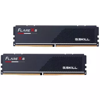 DIMM 64 GB DDR5-5600 (2x 32 GB) Dual-Kit, memoria RAM negra, F5-5600J3636D32GX2-FX5, Flare X5, AMD EXPO