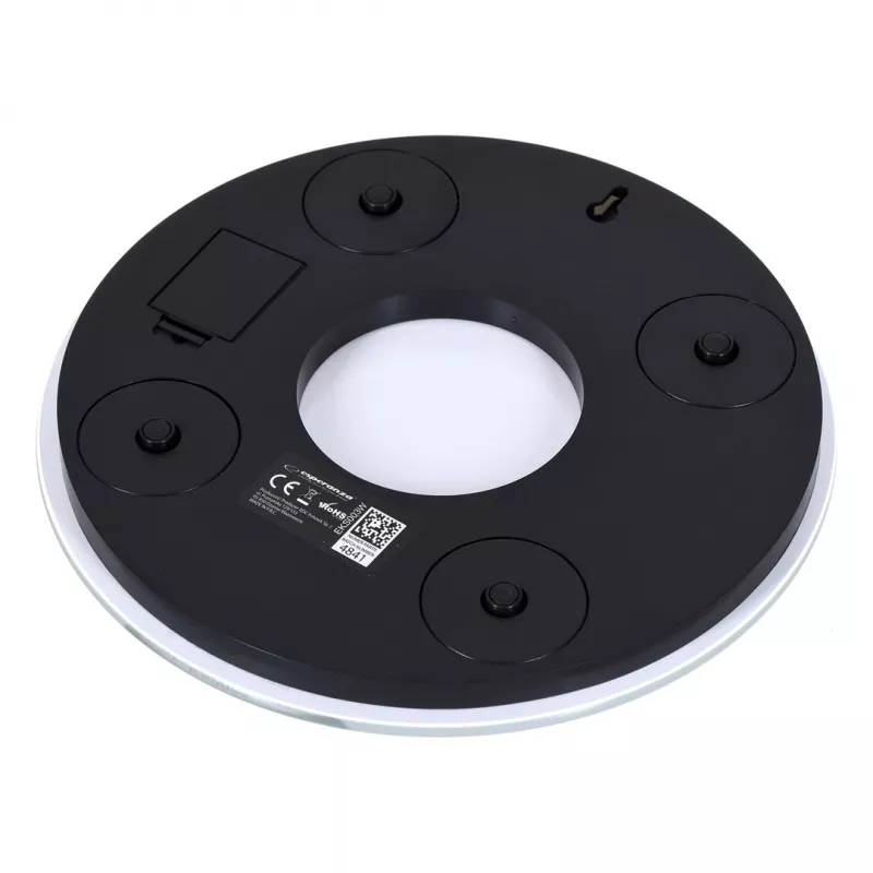 Báscula de cocina electrónica ESPERANZA EKS003W, capacidad 5 kg, precisión 1 g, vidrio templado, control táctil