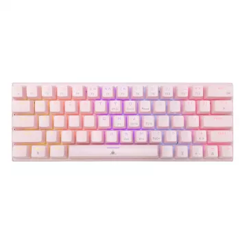 Teclado mecánico gaming White Shark Wakizashi GK-002421V2 rosa US-Blue-Layout
