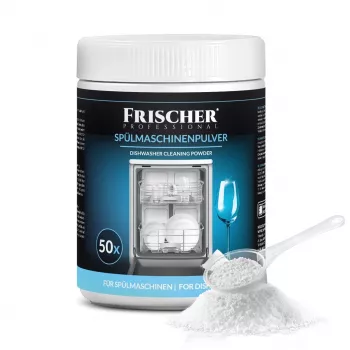 Detergente en polvo para lavavajillas FRISCHER FR00122_1000, 1 kg, para lavavajillas automáticos, bote de plástico