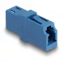 DeLOCK acoplador de fibra óptica LC simplex conector hembra a conector hembra LC simplex UPC azul
