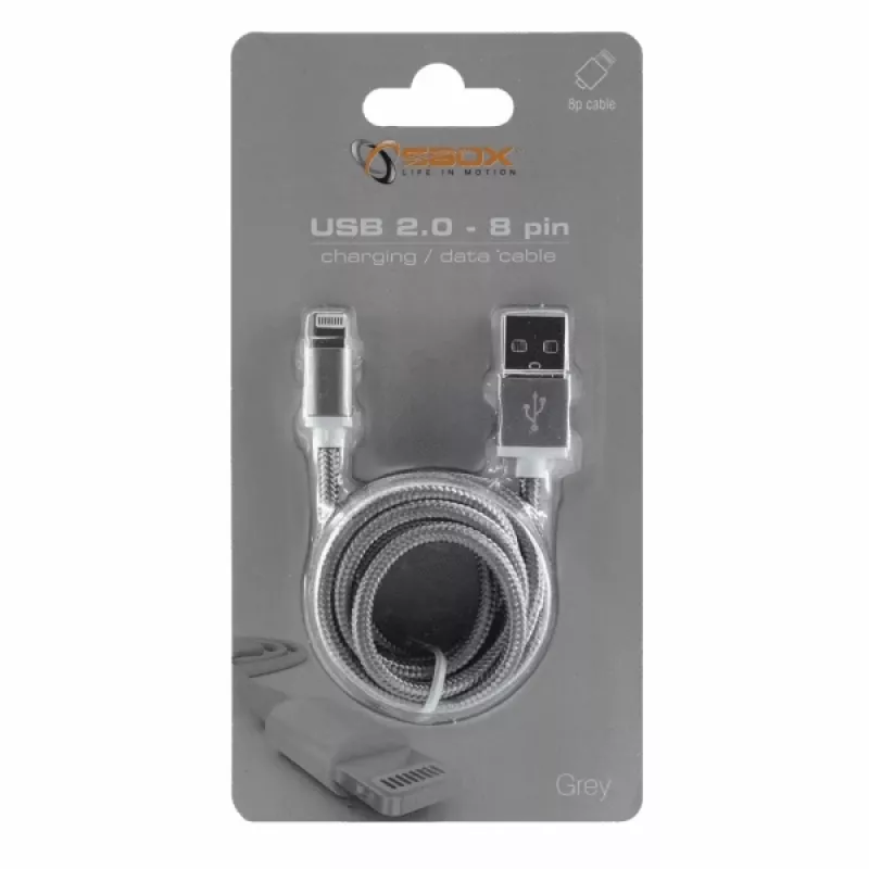 Sbox USB 2.0 8 Pin IPH7-GR gris