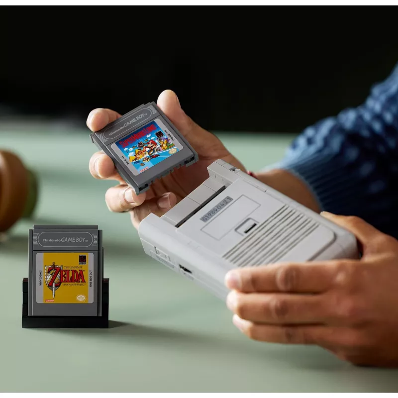 LEGO set de construcción diseño retro Game Boy 72046 – réplica detallada, soporte de exposición