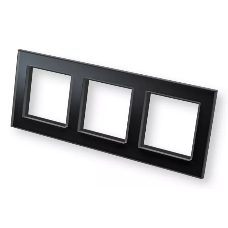 eQ-3 Homematic IP 162150A1 Marco de cristal, triple, negro
