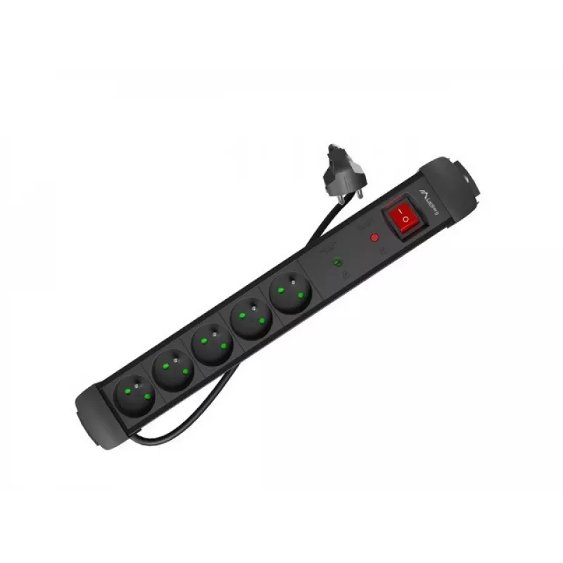 Lanberg SP1-05E-0300-BK negro