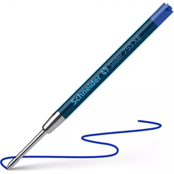 Instrumentos de escritura Schneider Slider 755 Extraancho Azul 10 uds.