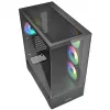 Caja de PC Sharkoon AK6 RGB, ATX, Negra