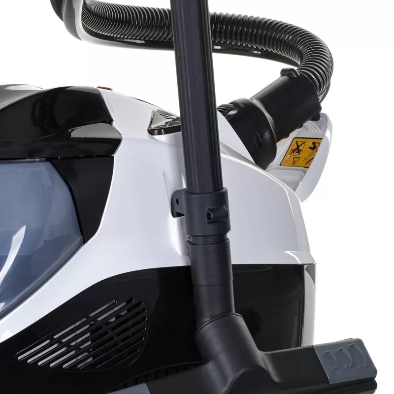 SV 7, limpiador de vapor de cilindro, 0,5 l, negro, gris, blanco, botones, fijo, 50 cm