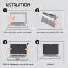 Filtro de privacidad GDPR Qoltec para MacBook Air 13 6 magnético protección ocular (13.60, 16:9), lámina protectora para portátil
