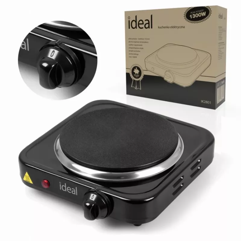 Cocina eléctrica de 1 placa IDEAL, 1000 W