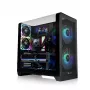 Caja semitorre THERMALTAKE View 390 TG negra, paneles lateral y frontal de cristal templado, compatibilidad ATX/mATX/ITX