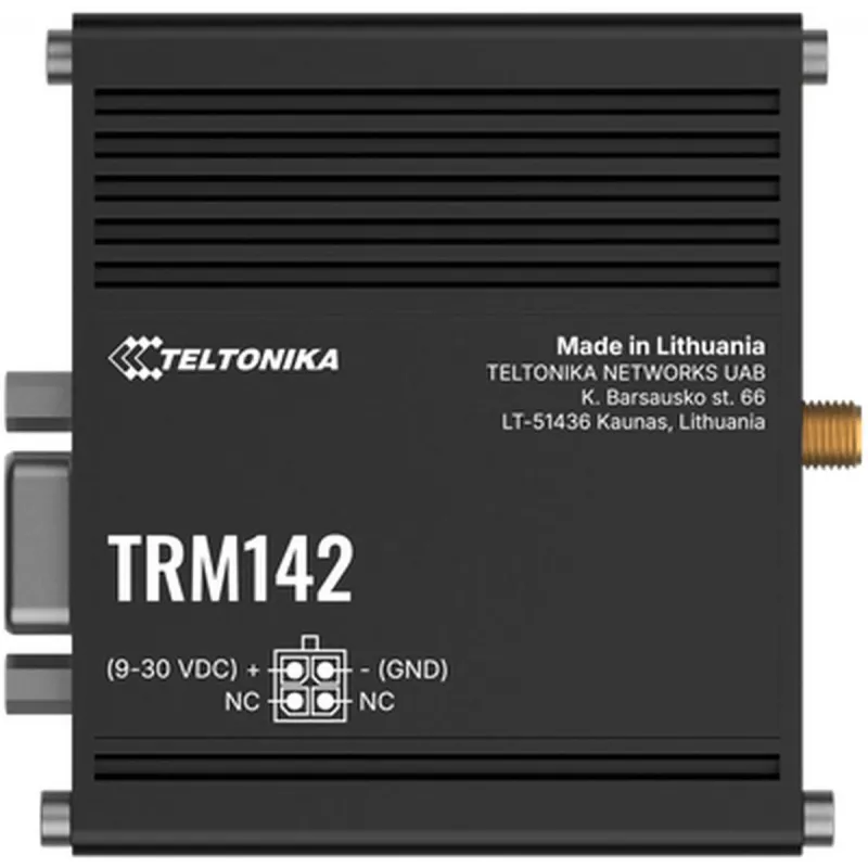 Módem 4G industrial TELTONIKA TRM142 — conectividad LTE, diseño industrial compacto