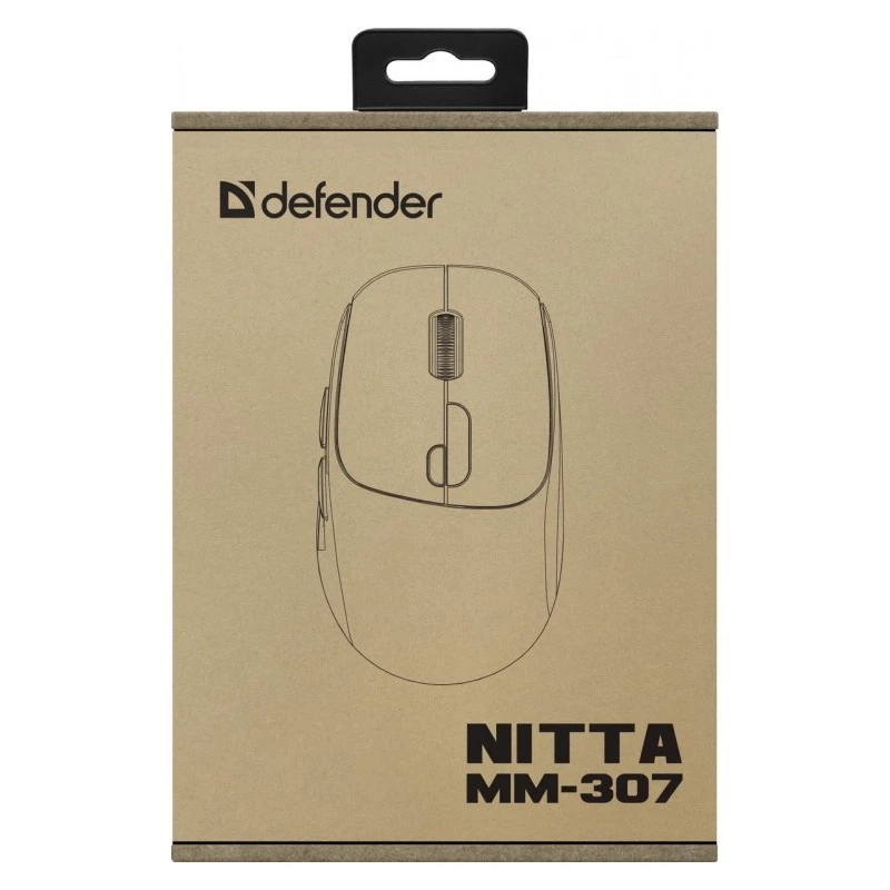 Ratón Defender NITTA MM-307 RF+BT ÓPTICO 1600dpi 6T BLANCO