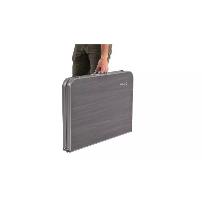 Mesa de exterior Outwell Coledale L — estructura de aluminio, tablero de resina, 800 × 1200 mm, 8,4 kg, gris