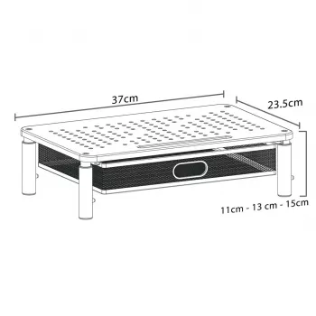 Soporte para monitor/portátil Maclean, 13-32, MC-947