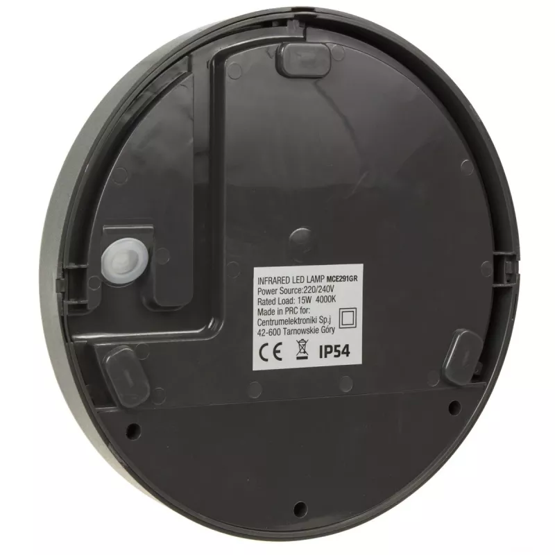 Lámpara LED 15W con sensor de movimiento infrarrojo MACLEAN MCE291 GR