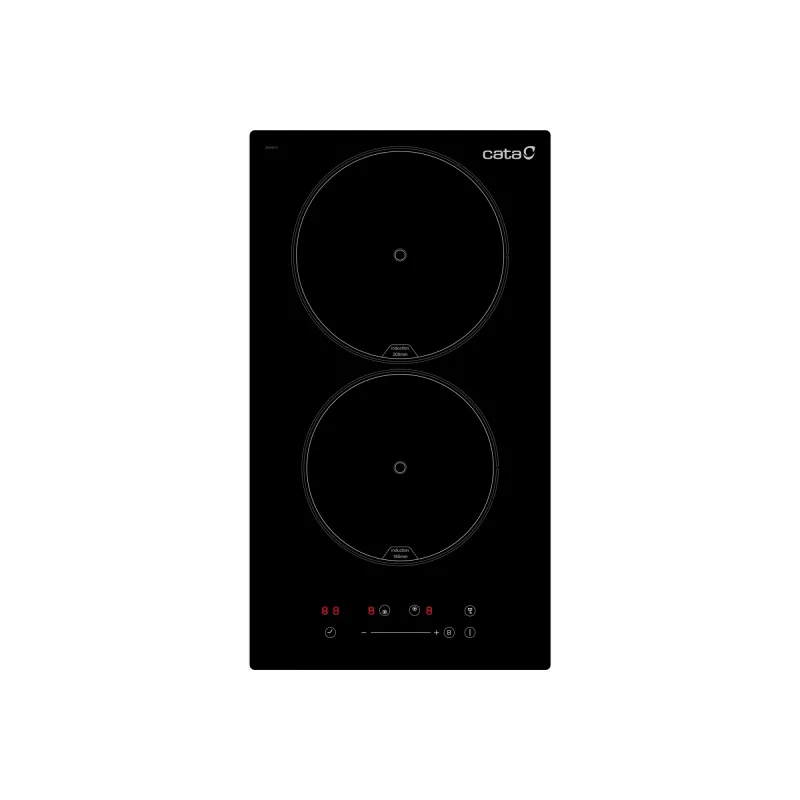 CATA | Placa de cocina | ISB 3102 BK | Inducción | Número de quemadores/zonas de cocción 2 | Slider | Temporizador | Negro