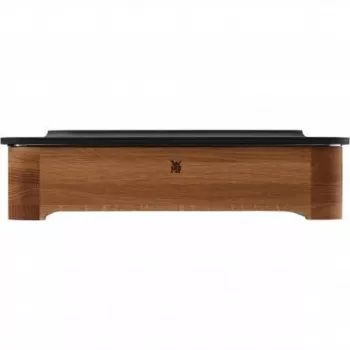 WMF Fusiontec Fuente rectangular para horno de cerámica, acero, madera