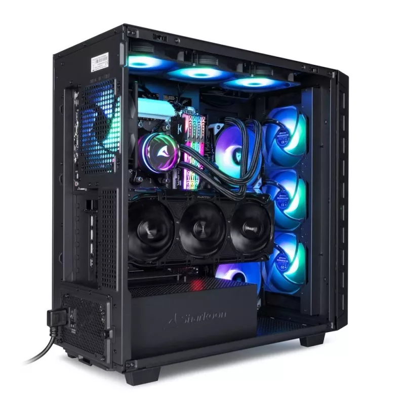 Sharkoon REBEL C80M RGB Midi-Tower Negra