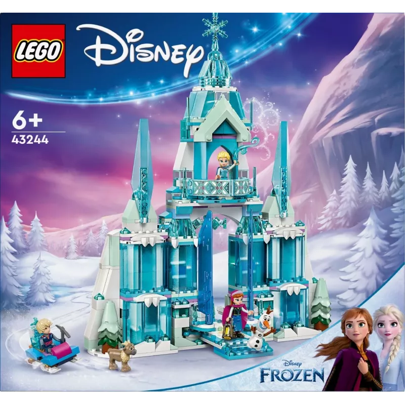 Juguete de construcción LEGO Disney Princess Palacio de Invierno de Elsa 43244 — set de construcción para juego imaginativo