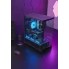 Caja de PC semitorre TACENS Mars Gaming MCPRISMA, negra, cristal templado, compatible con ATX/Micro-ATX/Mini-ITX, 2x bahías de 3,5