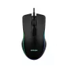Ratón gaming con cable calefactado ActiveJet AMY-W390 — ambidiestro, óptico 2000 DPI, USB Type-A, 4 botones, negro
